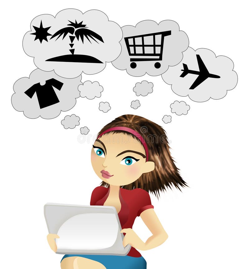 Achat en ligne illustration libre de droits Achat en ligne illustration libre de droits