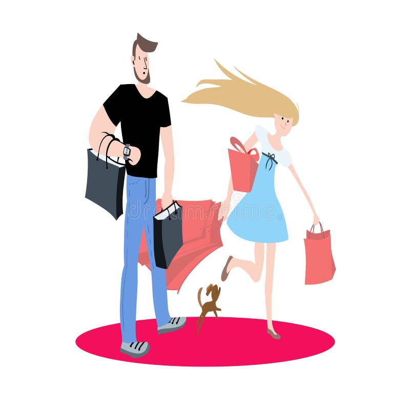 Achats illustration stock Achats illustration stock