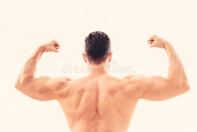 Achieve success. Successful athlete. Victory and success. Champion and winner concept. Sport motivation. Man celebrating royalty free stock image Achieve success. Successful athlete. Victory and success. Champion and winner concept. Sport motivation. Man celebrating royalty free stock image