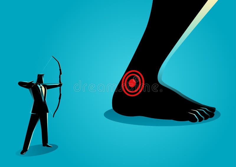 Achilles ` Hiel stock illustratie Achilles ` Hiel stock illustratie