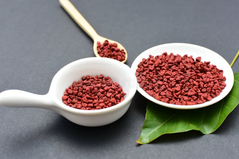 Achiote, Annatto, Bixin, Urucú or Onoto is a Natural Red Pigment for