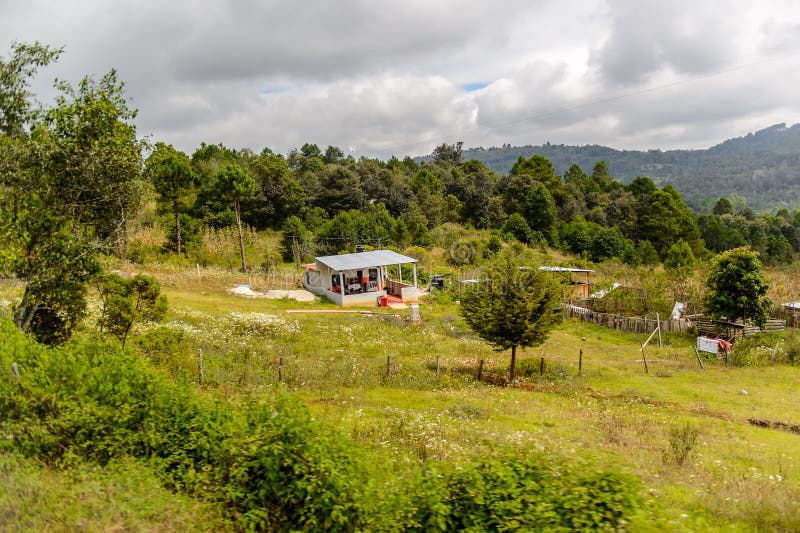 Αρχιτεκτονική της πολιτείας Τσιάπας, Μεξικό στοκ εικόνες