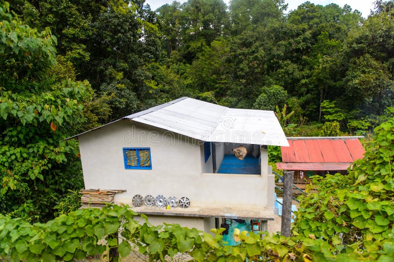 Αρχιτεκτονική της πολιτείας Τσιάπας, Μεξικό στοκ εικόνα