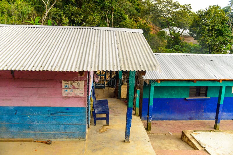 Αρχιτεκτονική της πολιτείας Τσιάπας, Μεξικό στοκ εικόνα