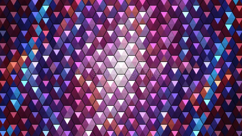 Achtergrond met een patroon van convexe driehoeken. een meerkleurig schuifvlak.