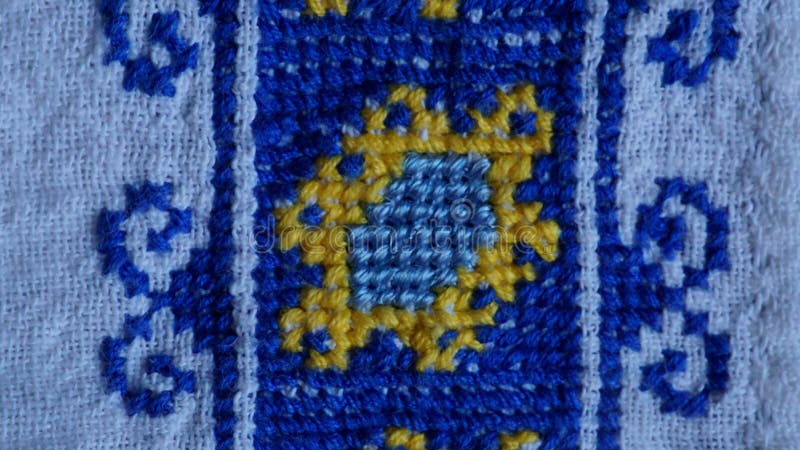 Rustic background with hand-sewn pattern romanian. Rustic background with hand-sewn pattern romanian