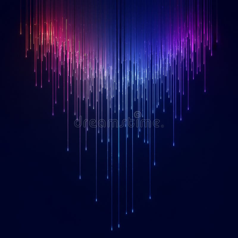 Achtergrond van abstracte kleurrijke gloeilijnen vector illustratie