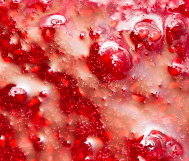 Achtergrond van frambozenjam Macro stock afbeeldingen Achtergrond van frambozenjam Macro stock afbeeldingen