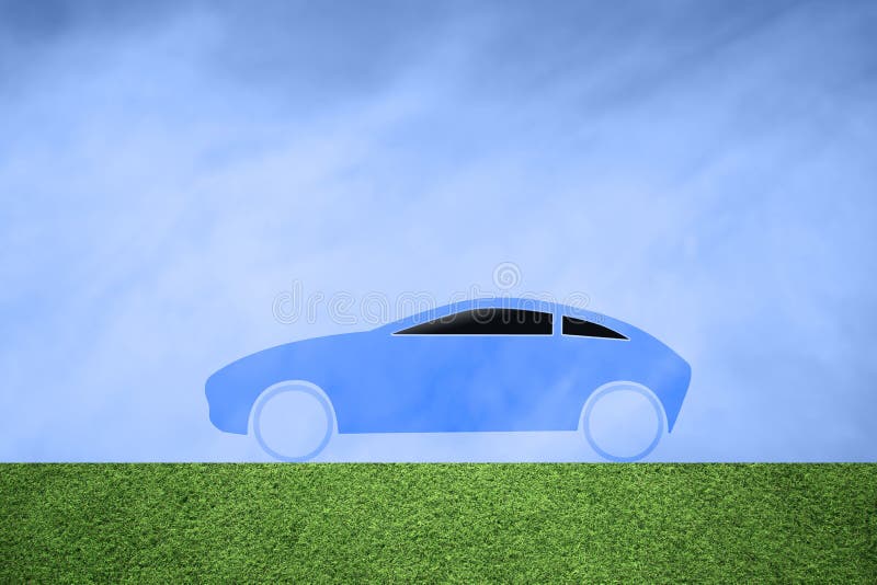 Achtergrond van het de autopictogram van concepteneco de schone stock foto Achtergrond van het de autopictogram van concepteneco de schone stock foto