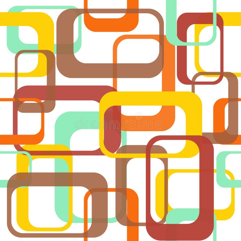 Achtergrond van het jaren '70 de Gelukkige Naadloze Patroon Vector ontwerp royalty-vrije illustratie Achtergrond van het jaren '70 de Gelukkige Naadloze Patroon Vector ontwerp royalty-vrije illustratie