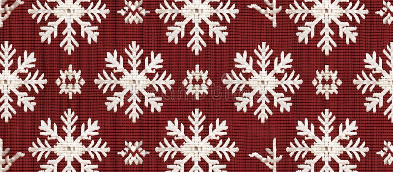 background of Pixelated Sweater texture. A digital knit pattern that looks like a cozy sweater, with pixelated snowflakes on a red background. High quality photo AI generated. background of Pixelated Sweater texture. A digital knit pattern that looks like a cozy sweater, with pixelated snowflakes on a red background. High quality photo AI generated