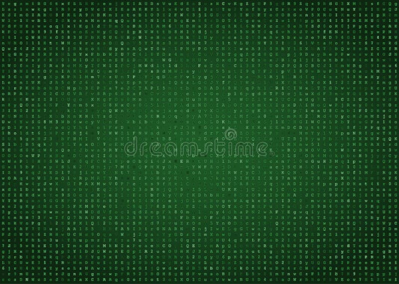 Achtergrond voor groene computercode vector illustratie
