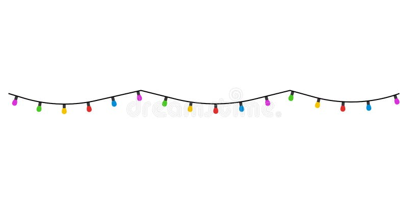 Achtergrond Voor Kerstlampjes Vector Illustratie - Illustration Of Elektrisch, Slingers: 206059396
