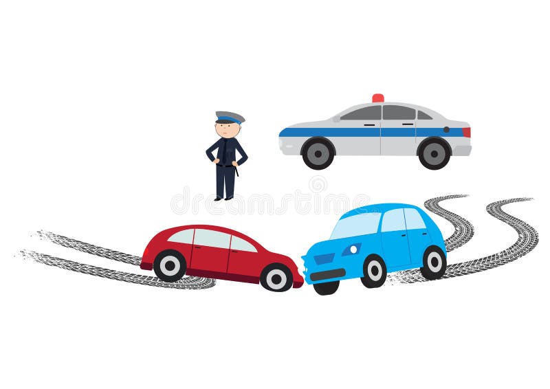 acidente de tr?nsito - ilustra??o do vetor ilustração stock acidente de tr?nsito - ilustra??o do vetor ilustração stock