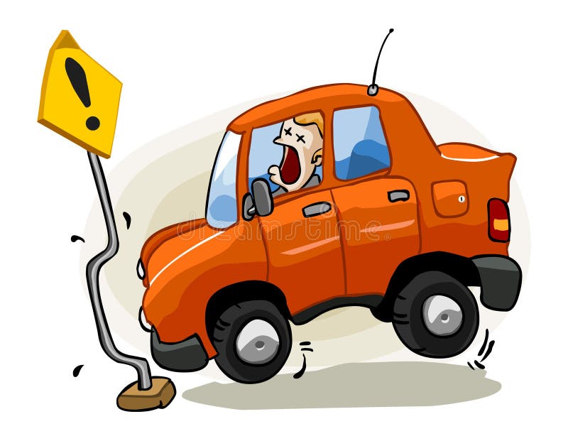Acidente para seguro ilustração do vetor