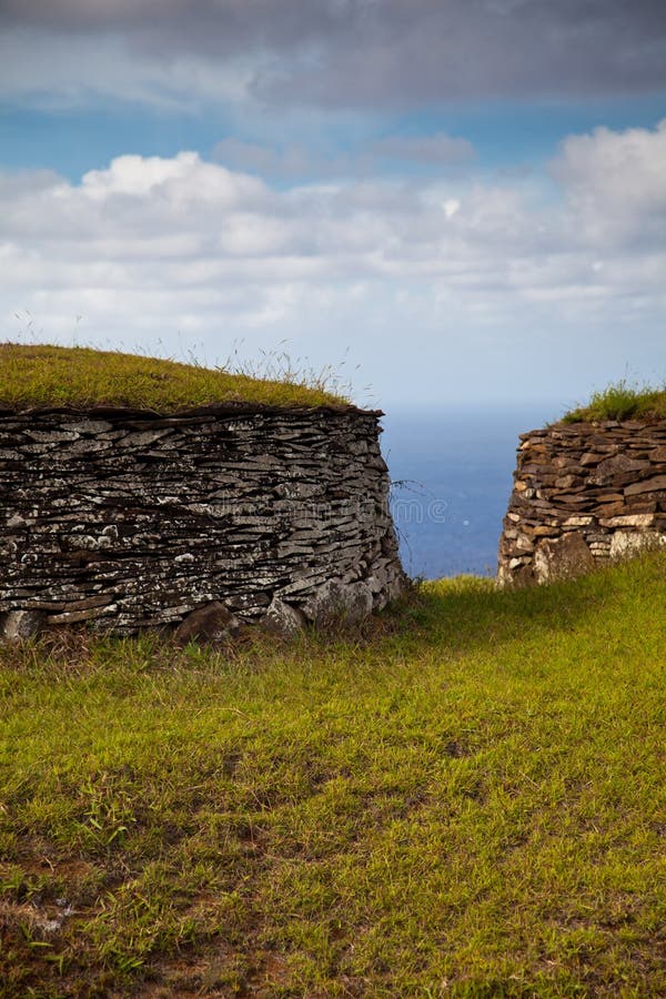 Acient Stone Houses of Easter Island Stock Image Image of esoteric, america 22283251