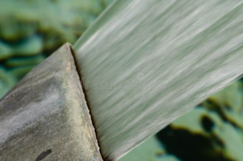 Acima da imagem próxima da água do tiro fotografia de stock