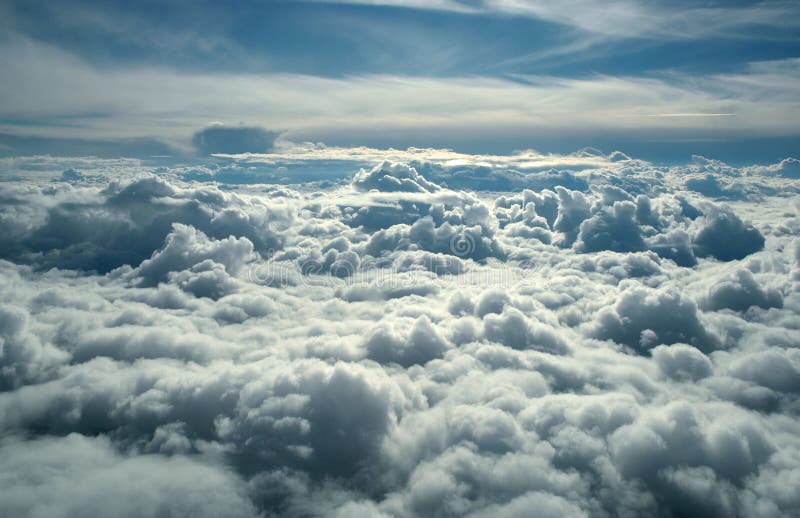 Acima das nuvens fotos de stock