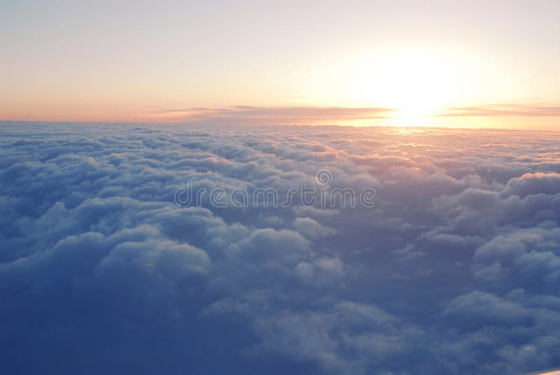 Acima das nuvens foto de stock royalty free