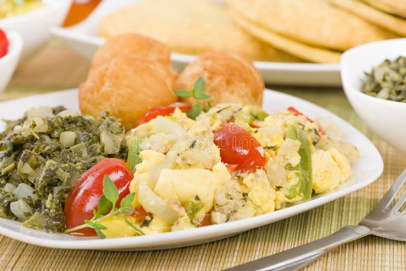 Ackee y Saltfish imagen de archivo libre de regalías Ackee y Saltfish imagen de archivo libre de regalías