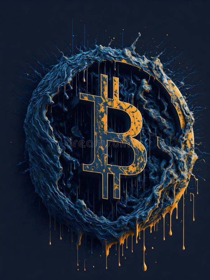 Acoperire împotriva monedelor metalice a criptomonedelor digitale de tip bitcoin împotriva riscurilor împotriva monedelor metalice stock illustration