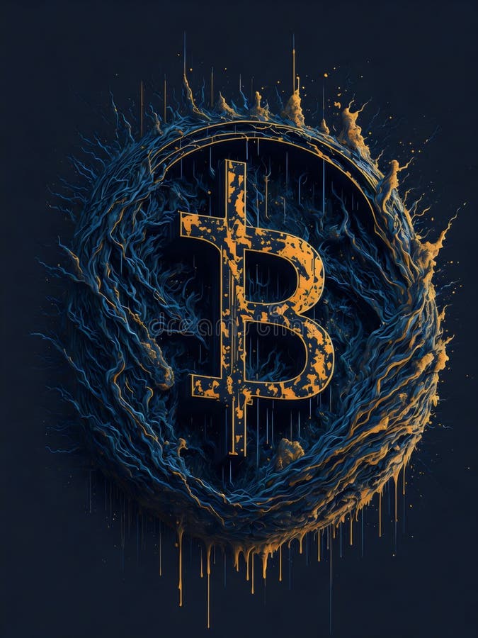 Acoperire împotriva monedelor metalice a criptomonedelor digitale de tip bitcoin împotriva riscurilor împotriva monedelor metalice royalty free illustration