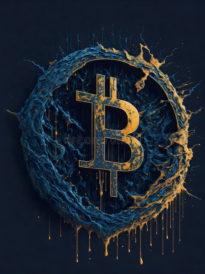 Acoperire împotriva monedelor metalice a criptomonedelor digitale de tip bitcoin împotriva riscurilor împotriva monedelor metalice stock illustration