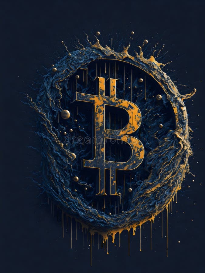 Acoperire împotriva monedelor metalice a criptomonedelor digitale de tip bitcoin împotriva riscurilor împotriva monedelor metalice stock illustration