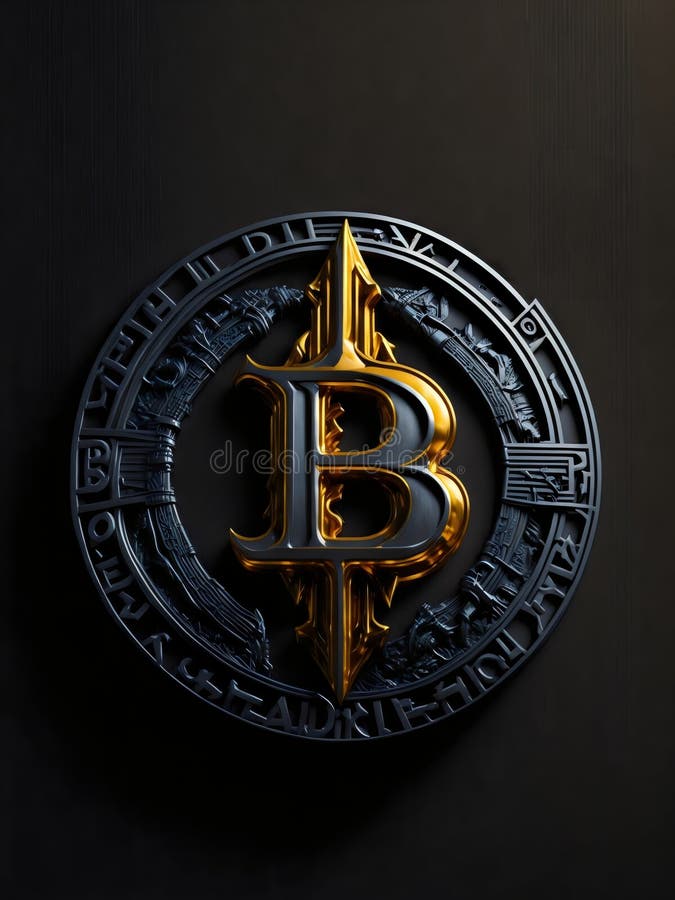 Acoperire împotriva monedelor metalice a criptomonedelor digitale de tip bitcoin împotriva riscurilor împotriva monedelor metalice stock illustration