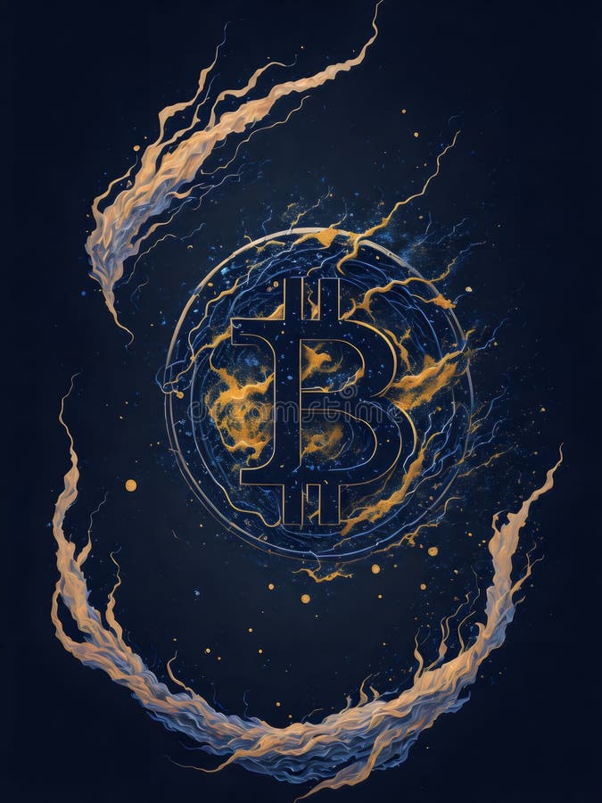 Acoperire împotriva monedelor metalice a criptomonedelor digitale de tip bitcoin împotriva riscurilor împotriva monedelor metalice vector illustration