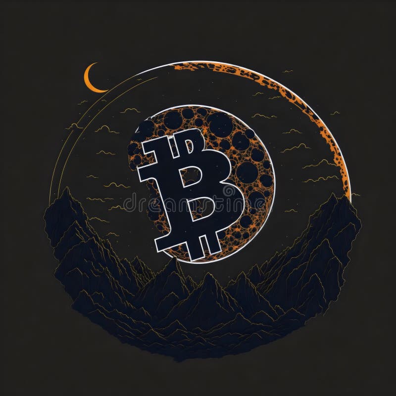 Acoperire împotriva monedelor metalice a criptomonedelor digitale de tip bitcoin împotriva riscurilor împotriva monedelor metalice vector illustration