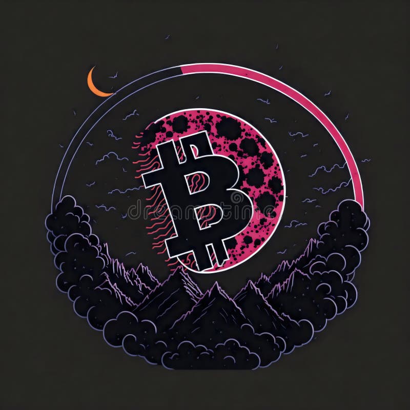 Acoperire împotriva monedelor metalice a criptomonedelor digitale de tip bitcoin împotriva riscurilor împotriva monedelor metalice stock illustration