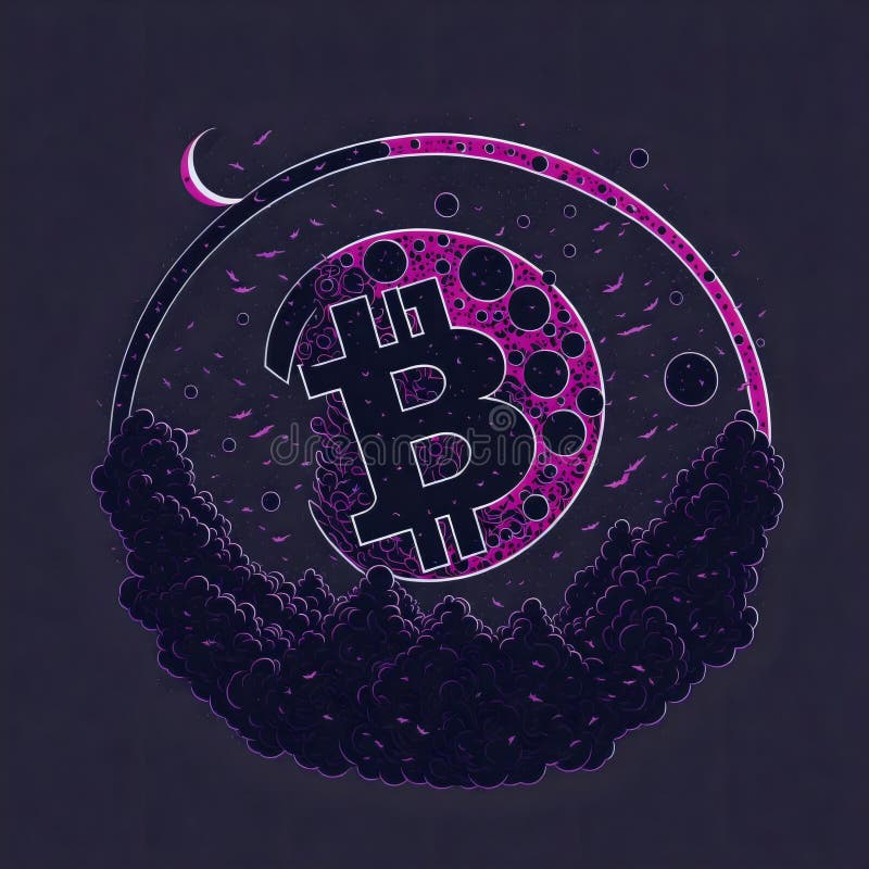 Acoperire împotriva monedelor metalice a criptomonedelor digitale de tip bitcoin împotriva riscurilor împotriva monedelor metalice royalty free illustration