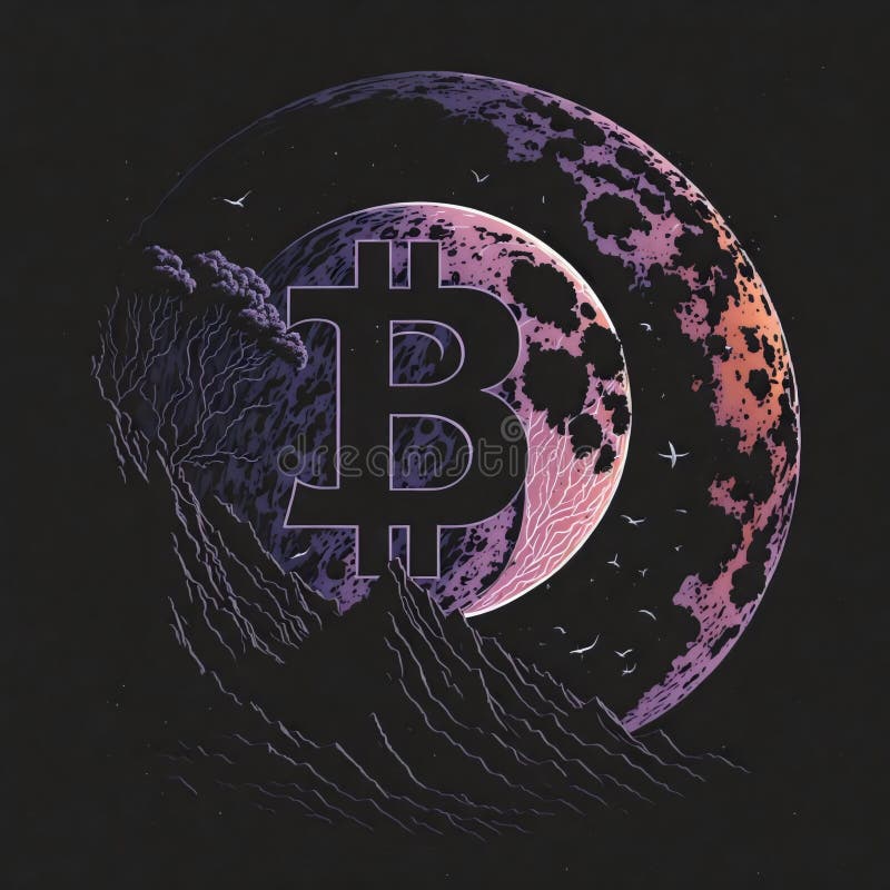 Acoperire împotriva monedelor metalice a criptomonedelor digitale de tip bitcoin împotriva riscurilor împotriva monedelor metalice royalty free illustration