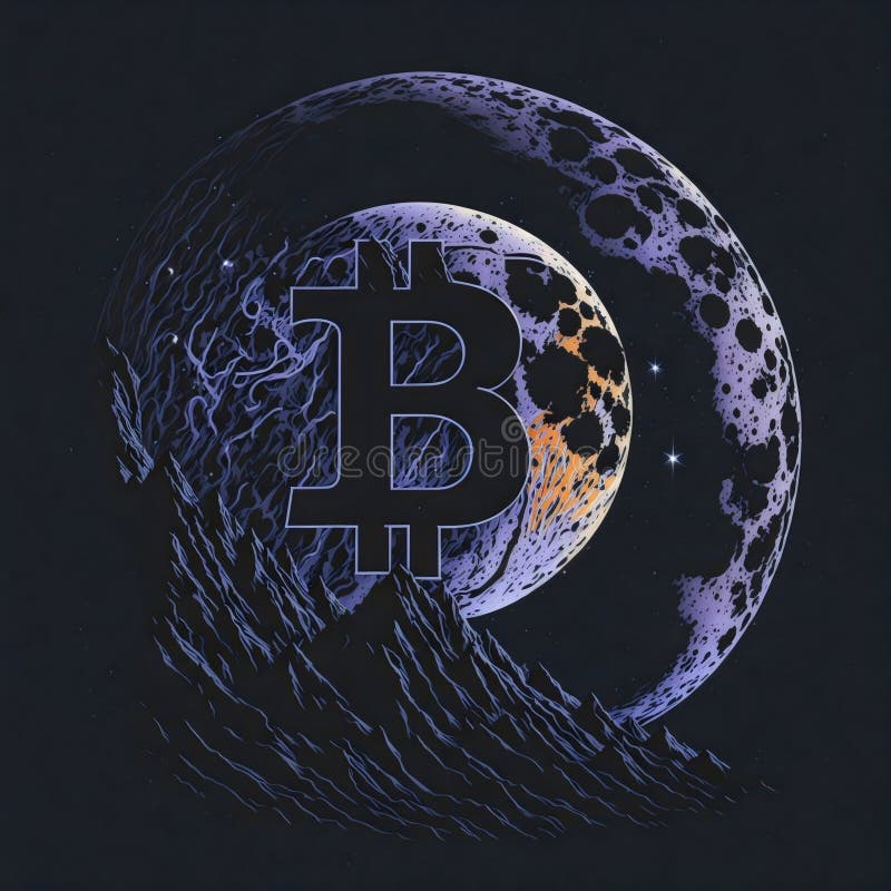 Acoperire împotriva monedelor metalice a criptomonedelor digitale de tip bitcoin împotriva riscurilor împotriva monedelor metalice royalty free illustration