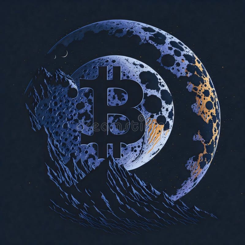 Acoperire împotriva monedelor metalice a criptomonedelor digitale de tip bitcoin împotriva riscurilor împotriva monedelor metalice royalty free illustration