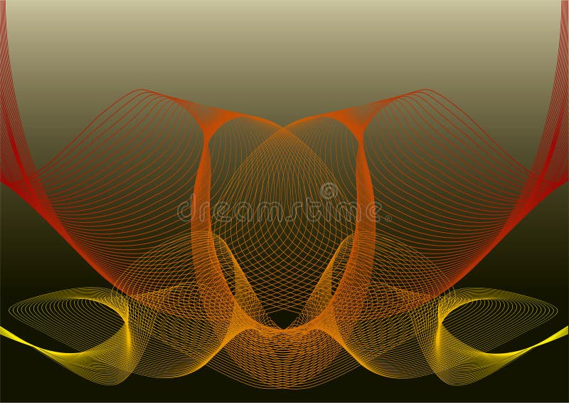 Acoplamiento rojo amarillo abstracto de la torcedura libre illustration Acoplamiento rojo amarillo abstracto de la torcedura libre illustration