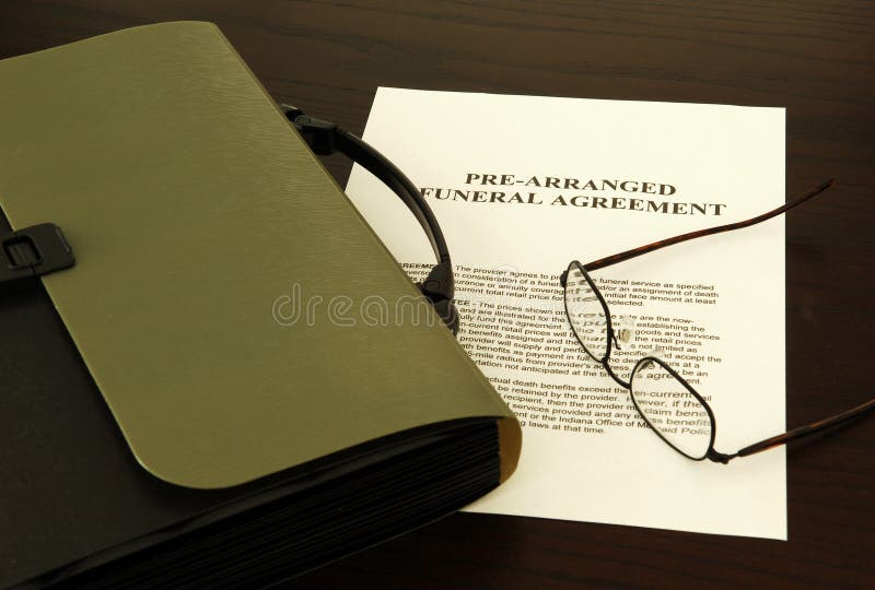 Acordo do funeral imagem de stock royalty free Acordo do funeral imagem de stock royalty free