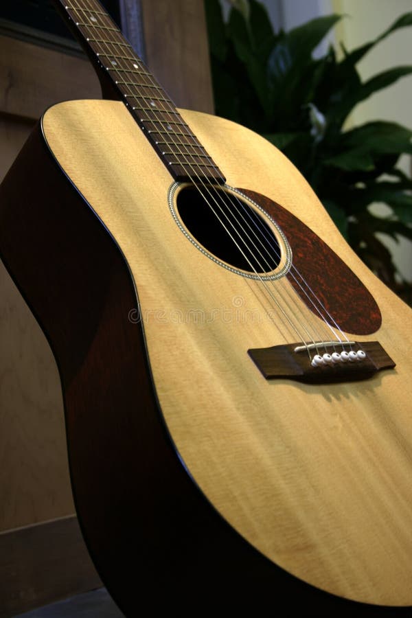 Acoustic Guitar stock image. Image of instrument, wood 185555