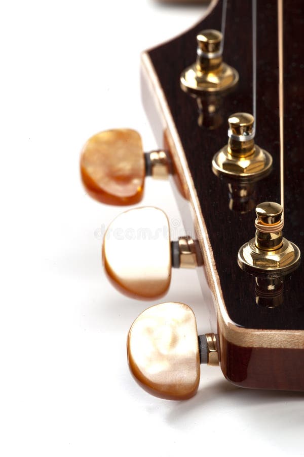 Acoustic Guitar on the White Stock Image Image of classical, band