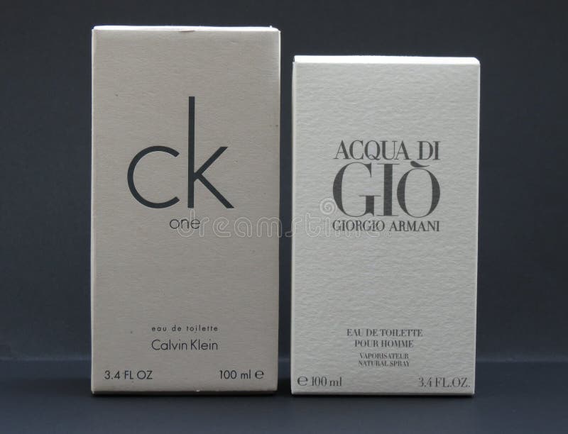 Acqua di Gio and ck One editorial image 