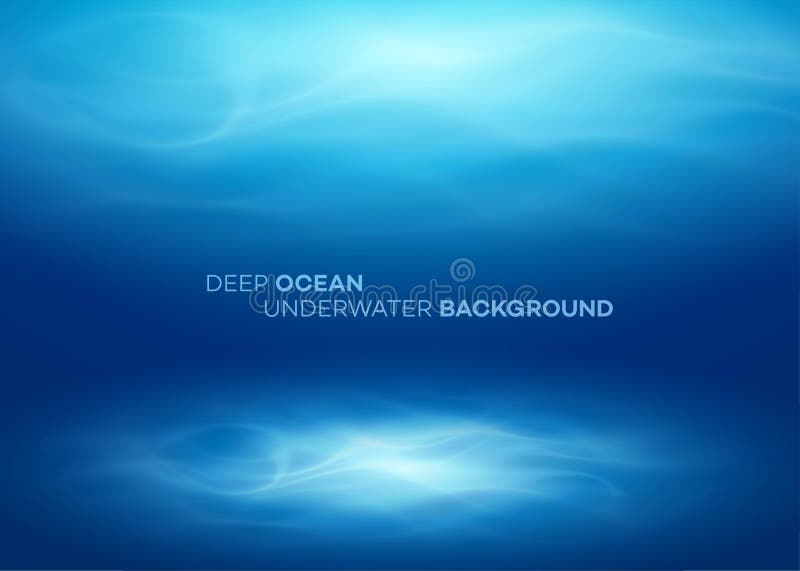 Acqua profonda blu e sfondo naturale astratto del mare Illustrazione di vettore
