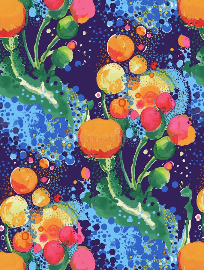 Acquerello che dipinge patte senza cuciture floreale astratto illustrazione vettoriale Acquerello che dipinge patte senza cuciture floreale astratto illustrazione vettoriale