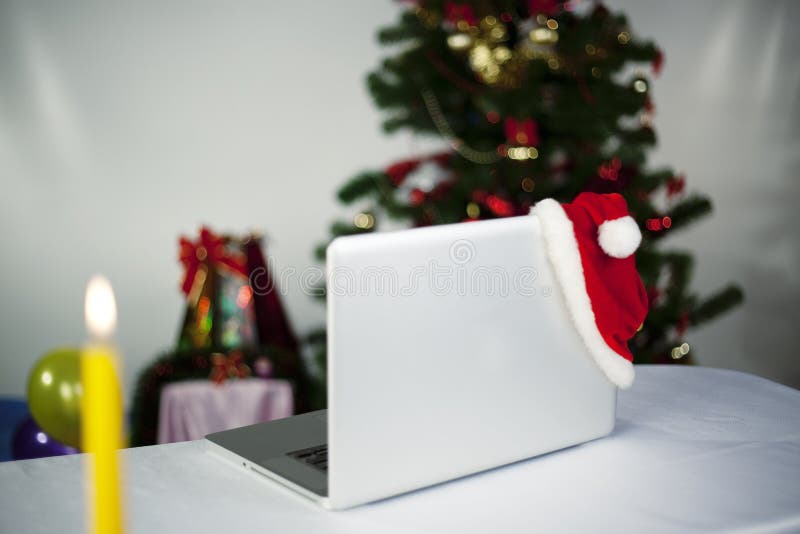 Shopping natalizio fotografia stock