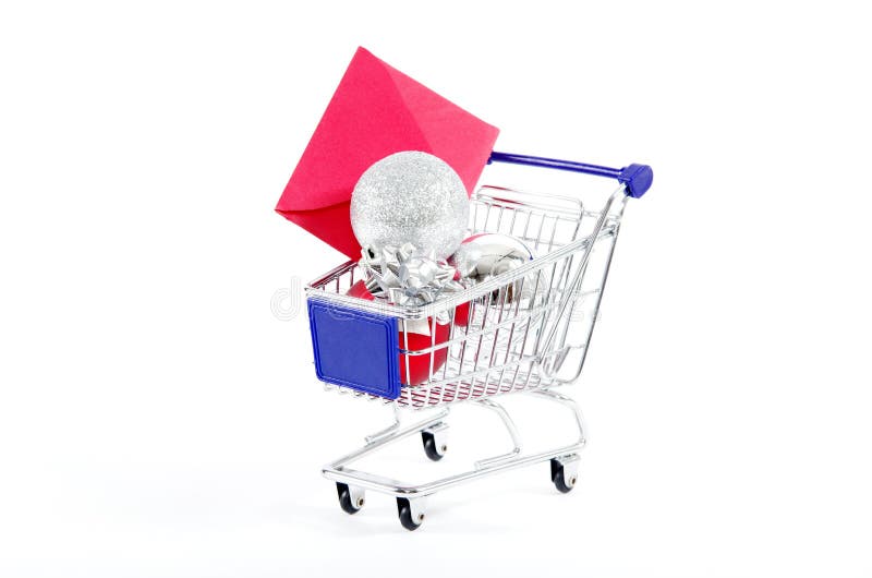 Acquisto di natale, idea per il vostro disegno fotografia stock Acquisto di natale, idea per il vostro disegno fotografia stock