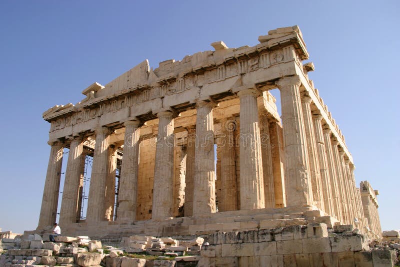 Acropoli di Atene, il Parthenon immagini stock libere da diritti
