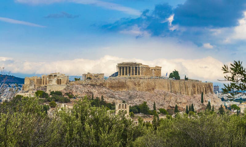 Acropolis of Athens Ruins Parthenon Greeces Capital Athens in Greece ...