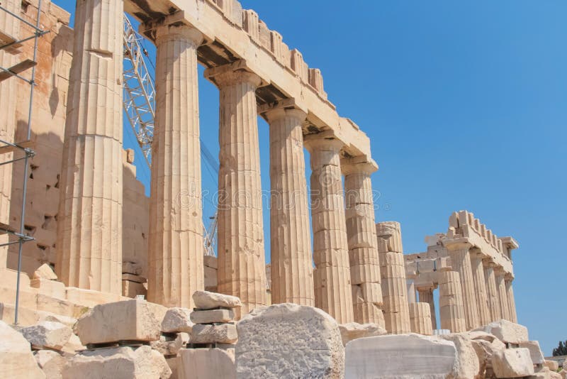Acropolis is a famous place in Athens stock photography