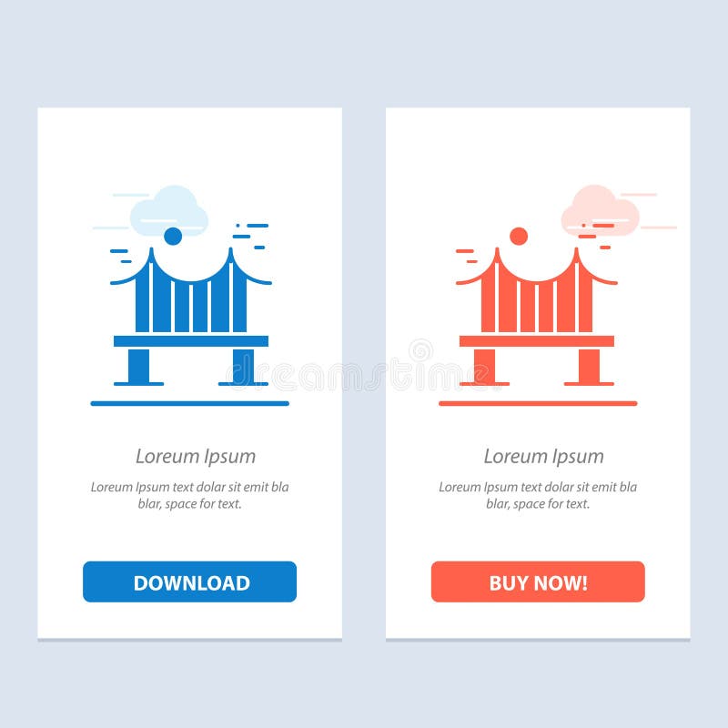 Across, Bridge, Metal, River, Road Blue and Red Download and Buy Now web Widget Card Template royalty free illustration Across, Bridge, Metal, River, Road Blue and Red Download and Buy Now web Widget Card Template royalty free illustration