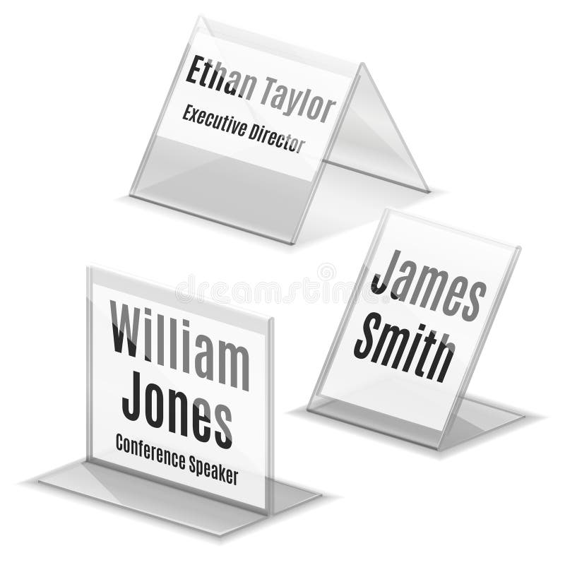 Name Plate Holder Stock Illustrations 968 Name Plate Holder Stock